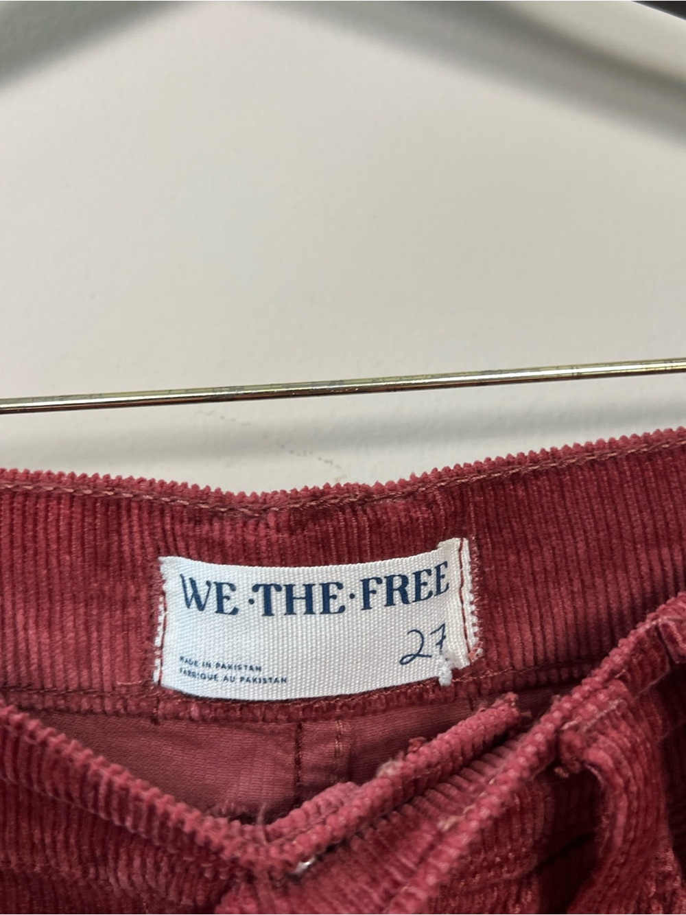We The Free Risk Taker Cord Jeans Size 27 - Picture 6 of 7
